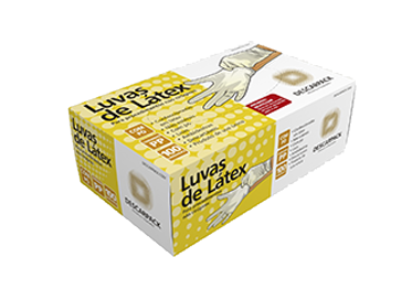LUVA PROC LATEX EP C/ PO CX 100UN DESCARPACK
