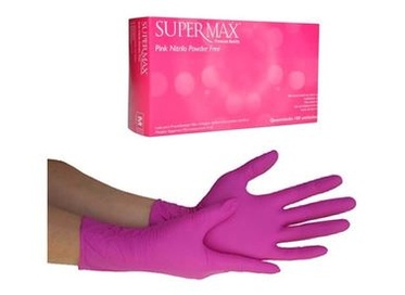 Luva Nitrilo Procedimento Pink P  100un
