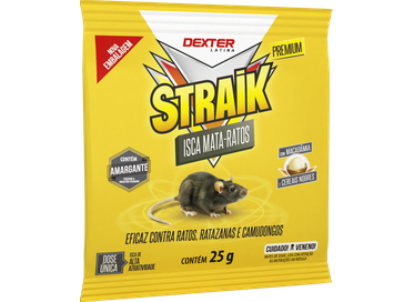 Straik Isca Mata Ratos 10 Kg  25gr
