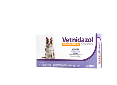 VETNIDAZOL 300MG 24X10CP VETNIL