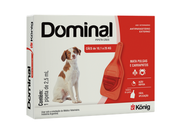 DOMINAL PIPETA CAES 10,1 ATE 25 KG (2,5 ML) KONIG