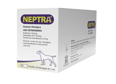 NEPTRA SOLUCAO OTOLOGICA 24X10X1ML CAES ELANCO PET