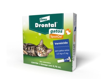 DRONTAL SPOT ON PIPET 48X0,7ML GATOS ELANCO PET