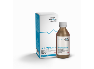 Sulfamicina Ibasa 200ml - Antibiótico Uso Oral de Sulfadimetoxina e Neomicina