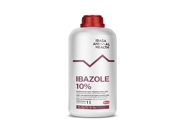 Ibazole 10% Ibasa 1L - Anti-helmíntico Uso Oral de Albendazol para Animais de Grande Porte