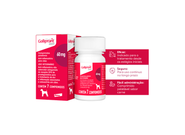 GALLIPRANT 60MG 48X7CP CAES 13,6-34KG ELANCO PET