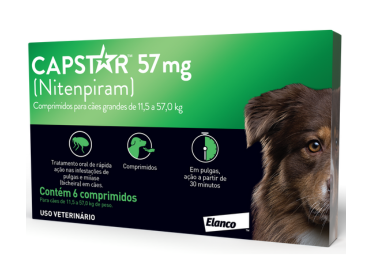 CAPSTAR CAES 57 MG 20X1X6 CP ELANCO PET