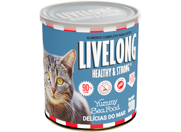 Alimento Completo Gatos Delicias do Mar - Lata  300g