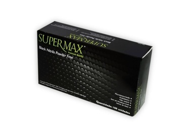 Luva Nitrilo Procedimento Black P  100un
