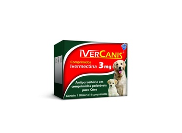 Ivermectina Ivercanis  3mg  4cp