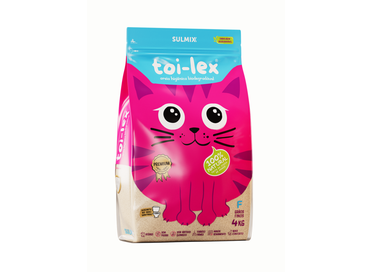 AREIA DE GATO GRAOS FINOS 6X4KG TOILEX
