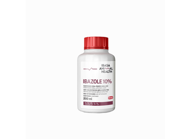 Ibazole 10% Ibasa 200ml - Anti-helmíntico Uso Oral de Albendazol para Animais de Grande Porte