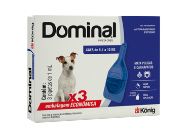 DOMINAL PIPETA X 3 CAES 5,1 ATE 10 KG (1 ML) KONIG