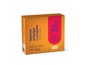 Sabonete Antipulgas para Cães Pelo Amor 80g