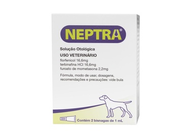 NEPTRA SOLUCAO OTOLOGICA 24X2X1ML CAES ELANCO PET