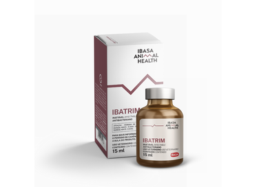 Ibatrim Ibasa 15ml - Antibacteriano Injetável de Sulfadiazina e Trimetroprim