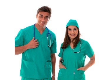 Pijama Cirurgico Camisa Feminina Verde GG  1un