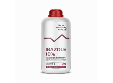 Ibazole 10% Ibasa 1L - Anti-helmíntico Uso Oral de Albendazol para Animais de Grande Porte