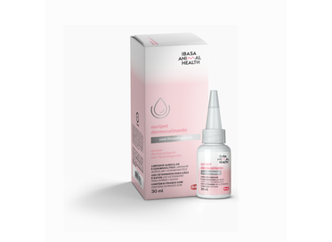 Ouvipet Dermocalmante Ibasa 30ml - Higienizador de Ouvidos para Cães e Gatos com Fitoesfingosina