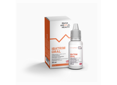 Ibatrim Ibasa 20ml - Antibacteriano Oral para Cães e Gatos