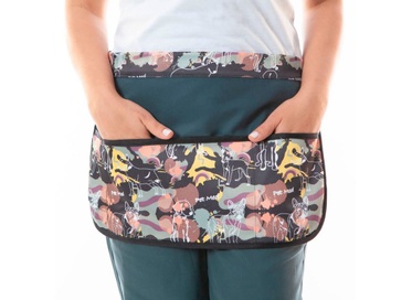 Avental Pratico Cao Preto e Amarelo Tamanho Unico  1un