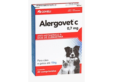 ALERGOVET C 0,7MG 24X20CP COVELI