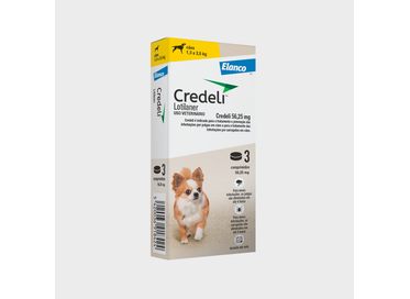 CREDELI 56,25MG 48X3CP CAES 1,3 A 2,5KG ELANCO PET