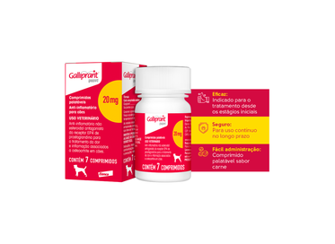 GALLIPRANT 20MG 48X7CP CAES 3,6-13,6KG ELANCO PET